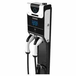 22kW Dual Socket Floor-Mounted AC EV Charger | OCPP 1.6 | Type 2 | IP54 Rated